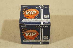 lot 122 image: 25 Fiocchi VIP .410 Gauge 2-12 9 Shot ShotShells