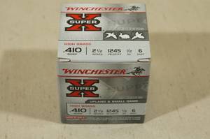 lot 124 image: 25 Winchester Super-X 410 Gauge 2-12 6 Shot Shotshells