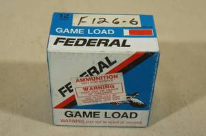 lot 138 image: 25 Federal Game Load 12 Ga 2-34 6 Shot Shotshells