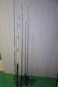 lot 66 image: Assorted Fishing Rods and Reels - Some Vintage