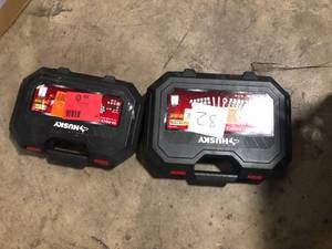 lot 28 image: Lot of 2 Assorted Husky Mechanics Tool Sets  Customer Returns See Pictures