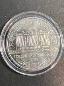1 TROY OZ .999 FINE SILVER 2023 AUSTRIAN PHILHARMONIC ROUND