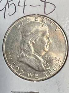 1954-D US FRANKLIN HALF DOLLAR UNC