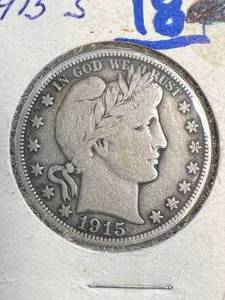 1915-S US BARBER HALF DOLLAR
