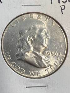 1956 US FRANKLIN HALF DOLLAR BU