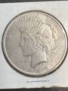 1925 US SILVER PEACE DOLLAR