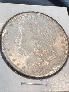 1889 US MORGAN SILVER DOLLAR