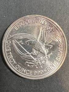 1 TROY OZ .999 FINE SILVER AMERICAN PROSPECTOR ROUND