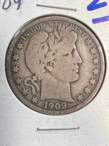 1909 US BARBER HALF DOLLAR