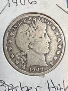 1906 US BARBER HALF DOLLAR