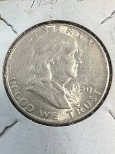 1950-D US FRANKLIN HALF DOLLAR
