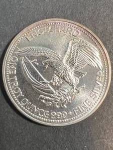 1 TROY OZ .999 FINE SILVER AMERICAN PROSPECTOR ROUND