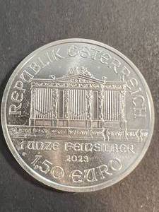 1 TROY OZ .999 FINE SILVER AUSTRIAN PHILHARMONIC ROUND