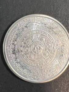 1 TROY OZ .999 FINE SILVER AZTEC ROUND