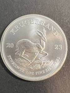 1 TROY OZ .999 FINE SILVER SOUTH AFRICAN KRUGGERAND ROUND