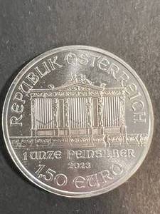 1 TROY OZ .999 FINE SILVER AUSTRIAN PHILHARMONIC ROUND