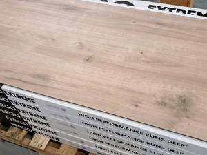 Lot of (18 Cases) Pergo Extreme Pearl Waterproof Vinyl Click-Type Flooring 12-count 29.7-sq.ft.  Total Coverage 534-sq.ft.