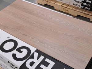Lot of (21 Cases) Pergo Extreme Barchan Waterproof Vinyl Click-Type Flooring 12-count 29.7-sq.ft.  Total Coverage 623-sq.ft.