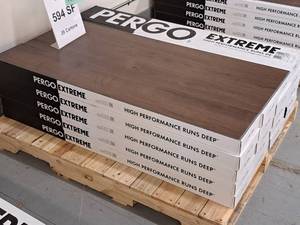 Lot of (20 Cases) Pergo Extreme Boreal Waterproof Vinyl Click-Type Flooring 12-count 29.7-sq.ft.  Total Coverage 594-sq.ft.