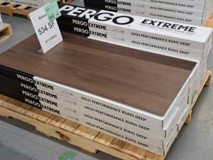 Lot of (18 Cases) Pergo Extreme Boreal Waterproof Vinyl Click-Type Flooring 12-count 29.7-sq.ft.  Total Coverage 534-sq.ft.