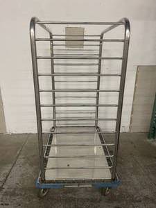 lot 52 image: MSRP $2000 Pedigo Stainless Steel Storage Cart - Great Condition
