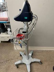 lot 44 image: Colin Press-Mate Prodigy II 2240 Patient Monitor With Mobile Stand & Extras  Great Working Condition