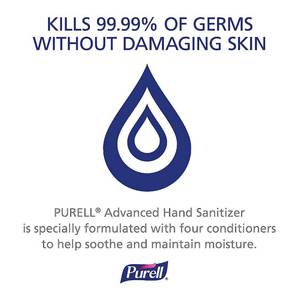 lot 37D image: MSRP $150  6 Cases (12Case)NEW Purell Advanced Hand Sanitizer Refreshing Gel, Clean Scent, 16 fl oz Flip Cap Bottle Mild W4 moisturizers free of triclosan, parabens & preservatives no dryingirritate skin. Hands feel soft, even after many uses