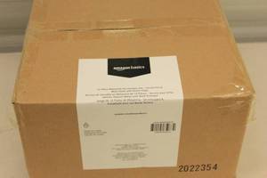 lot 72 image: Amazon Basics 12pc Melamine Dinnerware Set for 4
