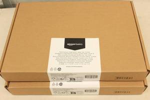 lot 77 image: 2ct  Amazon Basics 10-Pack Poly Envelope Snap Button Letter Size