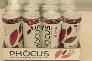 lot 175 image: Phocus Naturally Energizing Sparkling Water 12-Pack Cherry Cola Flavor