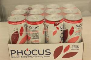 lot 177 image: Phocus Naturally Energizing Sparkling Water 12-Pack Cola Flavor