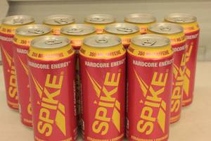 lot 180 image: 12ct Spike Hardcore Energy Drink Strawberry Lemonade Flavor