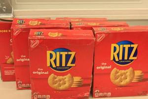 lot 199 image: 6ct Ritz Crackers - Past Date, Damaged Boxes