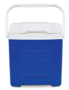 lot 133 image: LOT OF 2 Blue Igloo Coolers - Quantum 12 qt. Hybrid and Latitude 30 qt. Roller