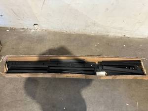 lot 157 image: Black Metal Queen Size Bed Frame