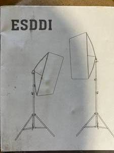 lot 163 image: ESDDI Softbox 20 x 20 inch LED Lighting System
