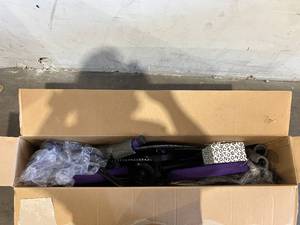 lot 165 image: Jetson 16 inch Black & Purple Light Rider Kids Light-Up Bike