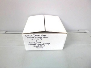 lot 246 image: Kohler Polished Brass Kitchen Sink Duostrainer Drain Set & Insinkerator Garbage Disposal Flange