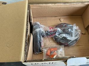 lot 217 image: Home Decorators Collection Joelle Collection Antique Bronze Outdoor Wall Lantern Sconce with Edison LED Bulb