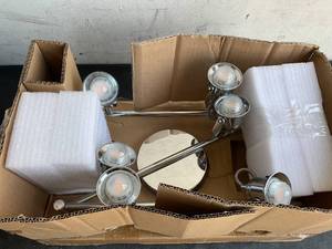 lot 219 image: Hampton Bay 6-Light 4 ft. Chrome Integrated LED Track Lighting Kit