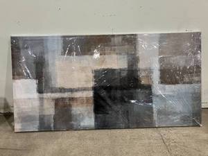 lot 257 image: Cao Gen Decor 30 x 60 inches Abstract Canvas Wall Art Print