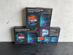 lot 223 image: LOT OF 3 Tzumi Aura LED Color Home TV Mount Combo Pack