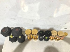 lot 279 image: LOT OF 9 Dumbells - Including Biogilates, all in motion and Ignite