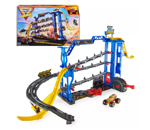 lot 12 image: LOT OF 3 Monster Jam Toys - Garage Playset and Monster Wash