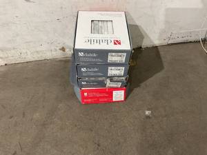 lot 23 image: LOT OF 4 Cases of Daltile Stone Decor Glacier Marble Linear Mosaic Tile