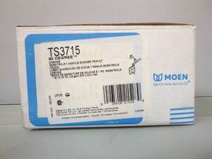 lot 289 image: Moen 90 Degree Chrome 1-Handle Shower Faucet Trim