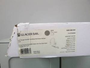 lot 296 image: Glacier Bay Upson Matte Black Touchless Kitchen Faucet with Pulldown Sprayer