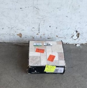 lot 29 image: Case of Jeffrey Court Brick Medley Beige Honed Travertine Wall and Floor Mosaic Tile