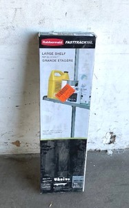 lot 54 image: Rubbermaid FastTrack Large Metal Garage Shelf