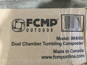 lot 71 image: FCMP Tumbling Composter with Two Chambers